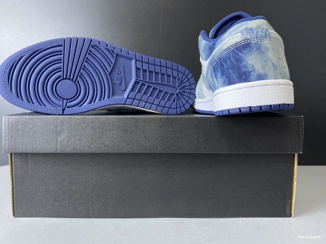 Rep TBkick Denim Air Jordan Low CZ8455-100 Washed 1 0718